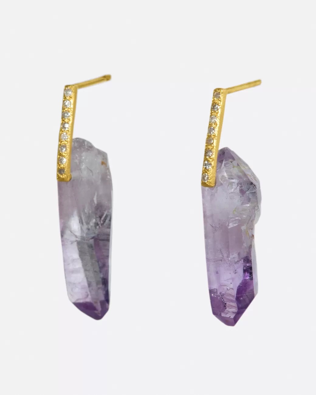 Contemporary>MONAKA Amethyst Point Earrings