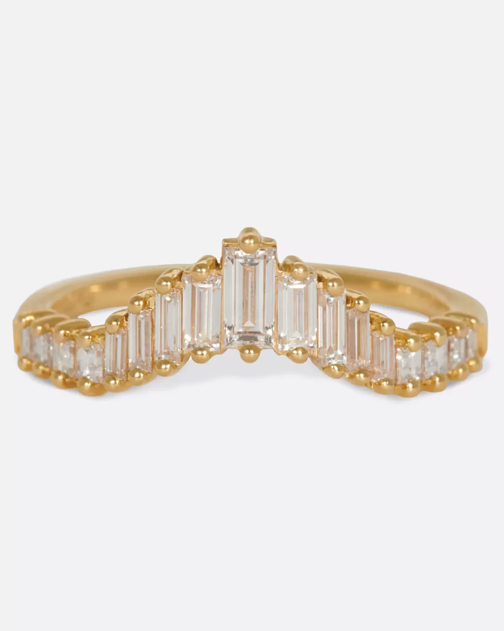 Contemporary>ARTEMER Art Deco Crown Ring