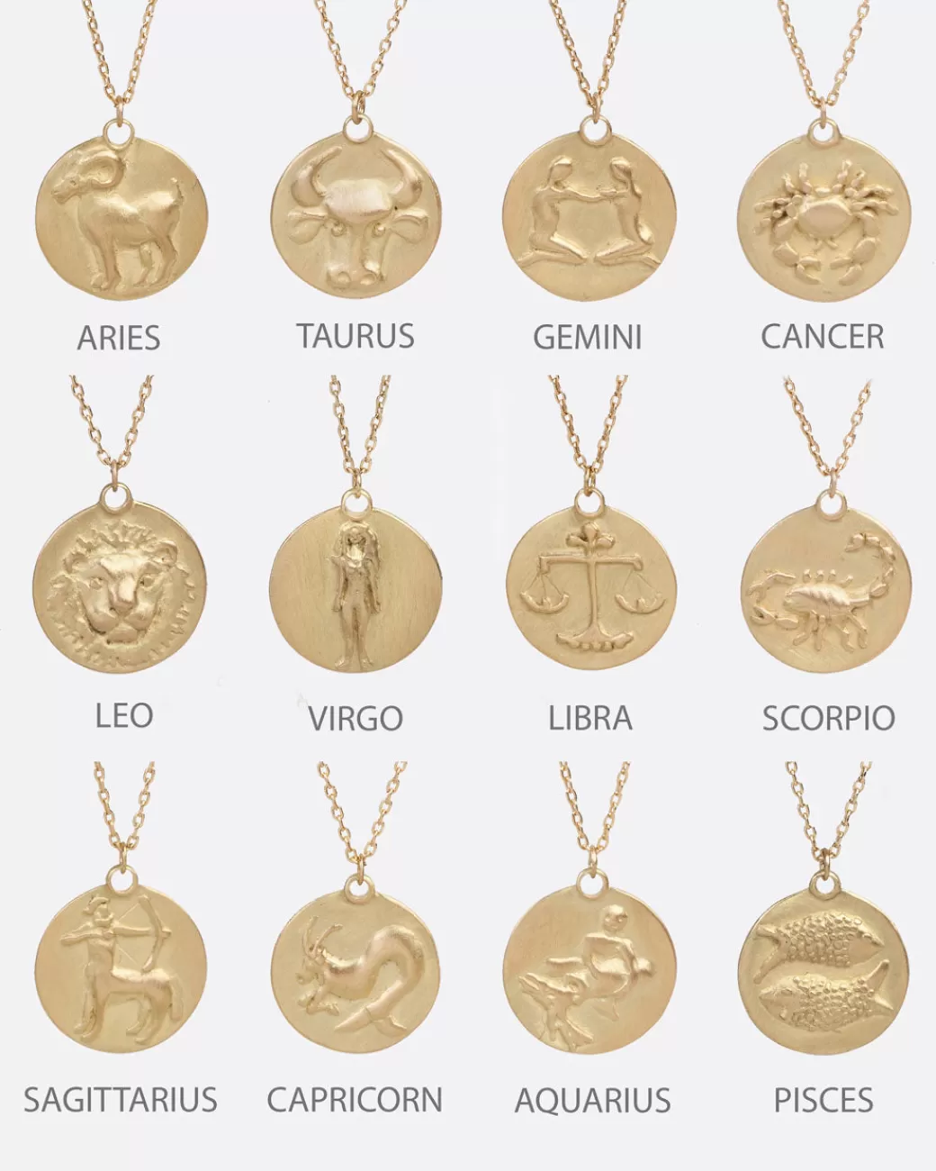 Contemporary>MARIAN MAURER Astrological Zodiac Necklace