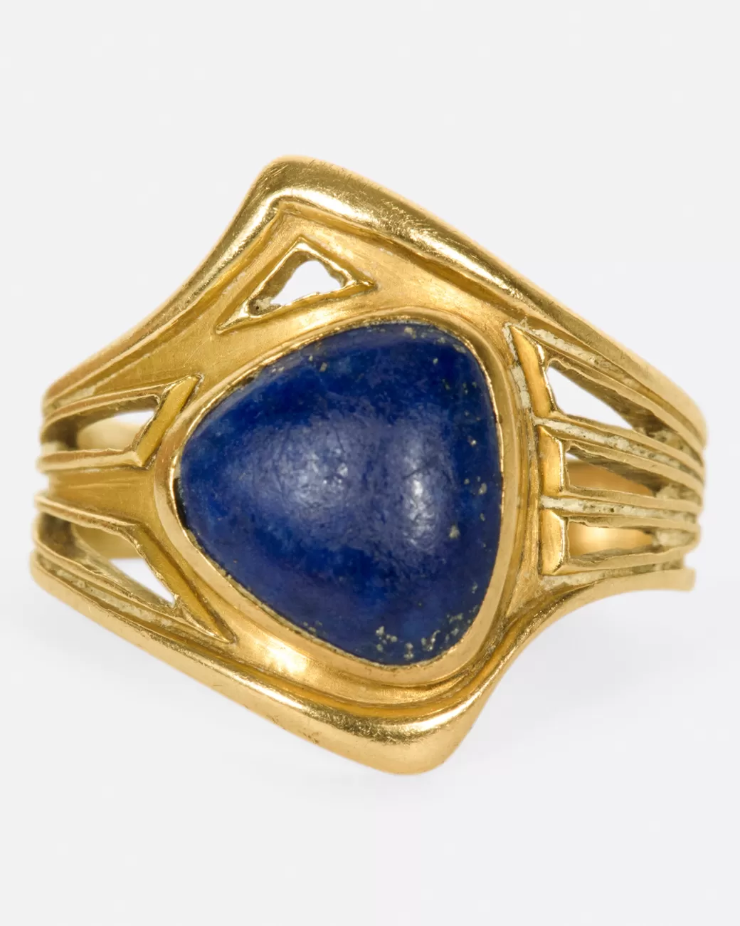 Vintage>Love Adorned Vintage Asymmetrical Lapis Ring