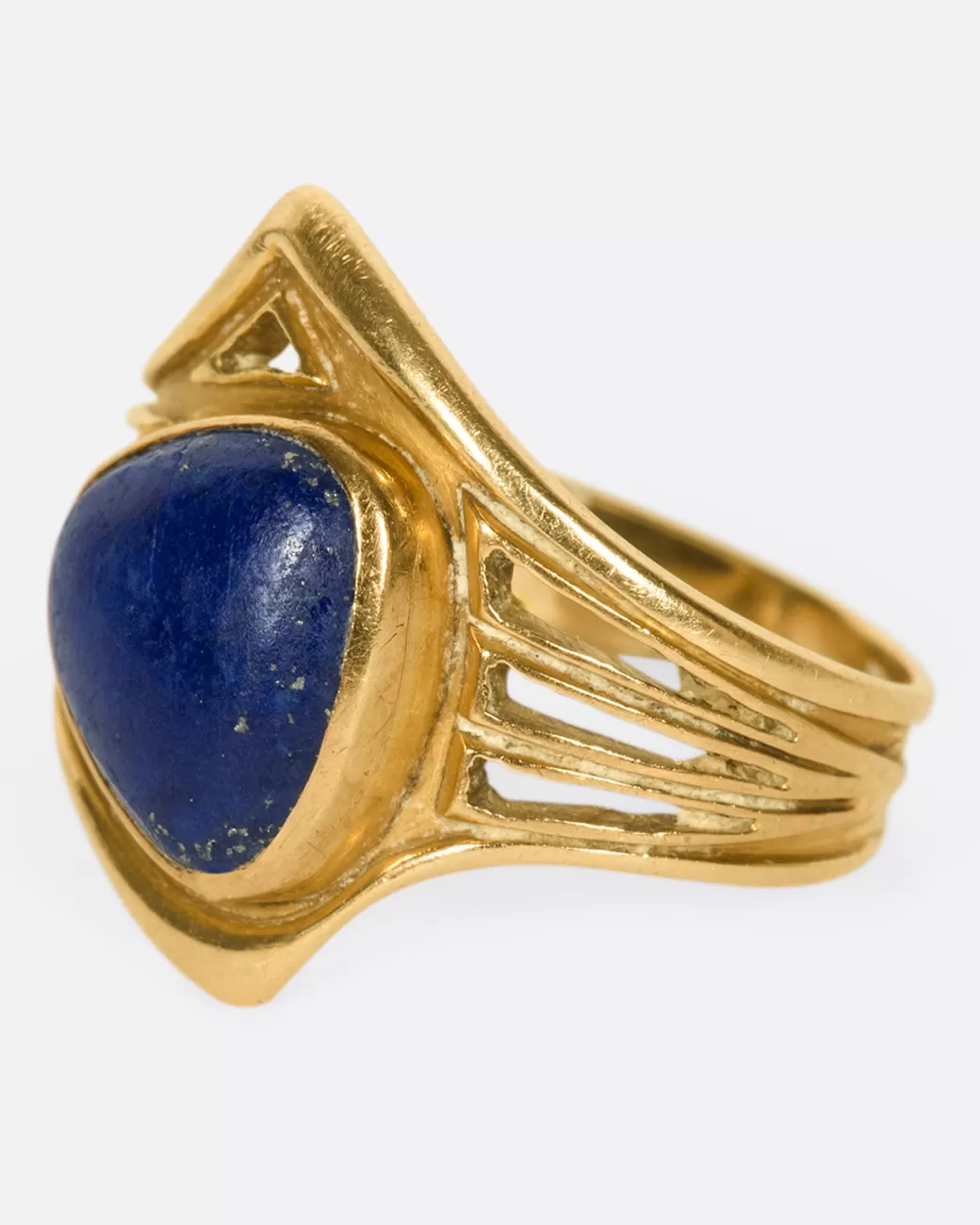 Vintage>Love Adorned Vintage Asymmetrical Lapis Ring