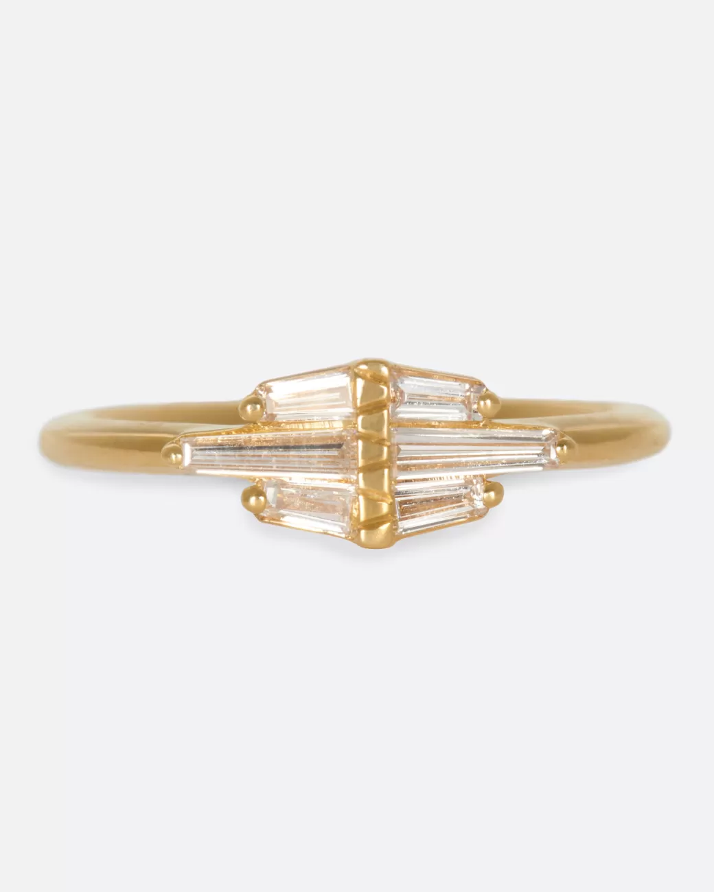 Contemporary>ARTEMER Baguette Diamond Cluster Ring