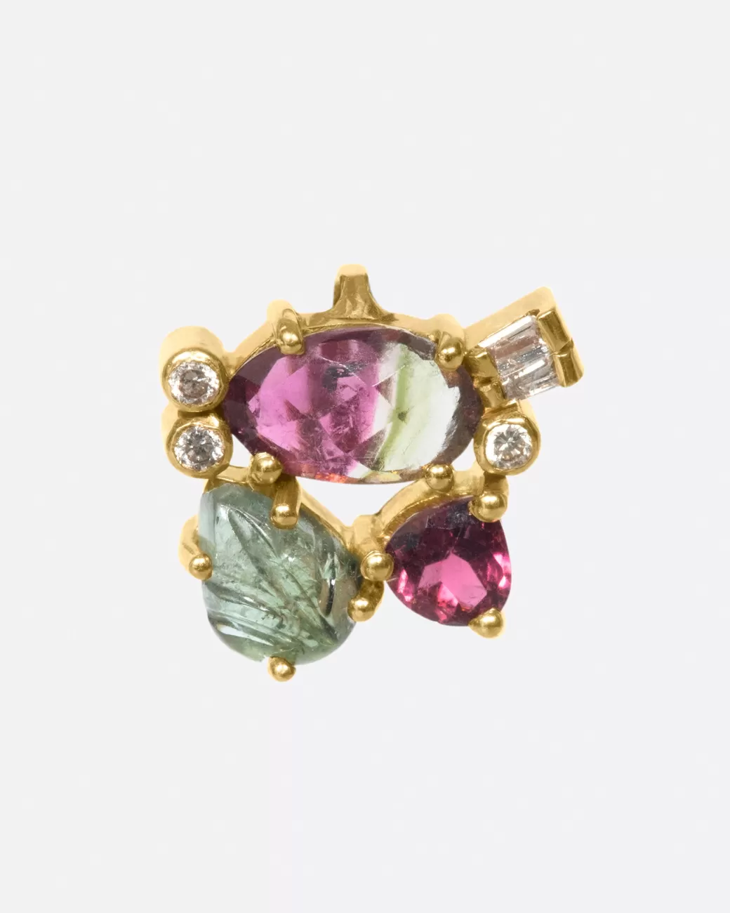 Charms>EVA NOGA Bicolor Tourmaline Flor Pendant