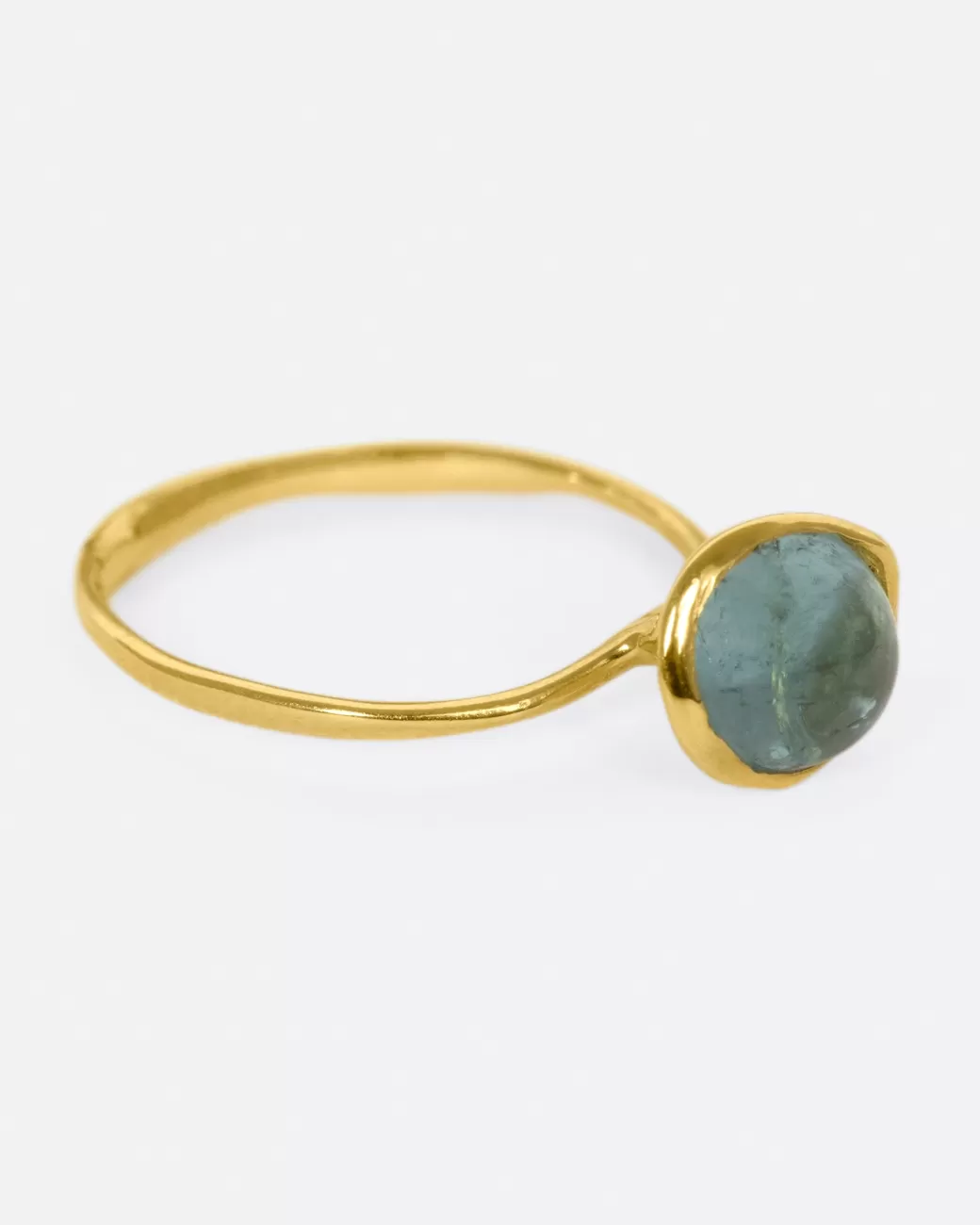 Contemporary>KIKA ALVARENGA Blue Tourmaline Alianca Flor Ring