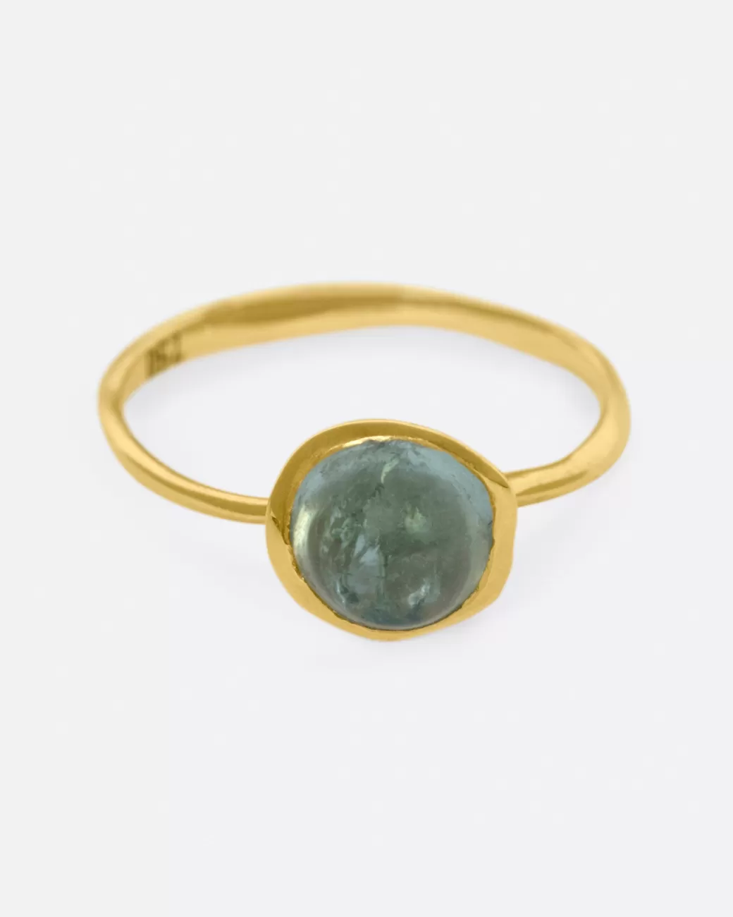 Contemporary>KIKA ALVARENGA Blue Tourmaline Alianca Flor Ring