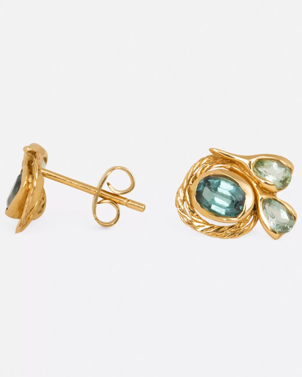 Contemporary>KIKA ALVARENGA Blue Tourmaline Aro Earrings