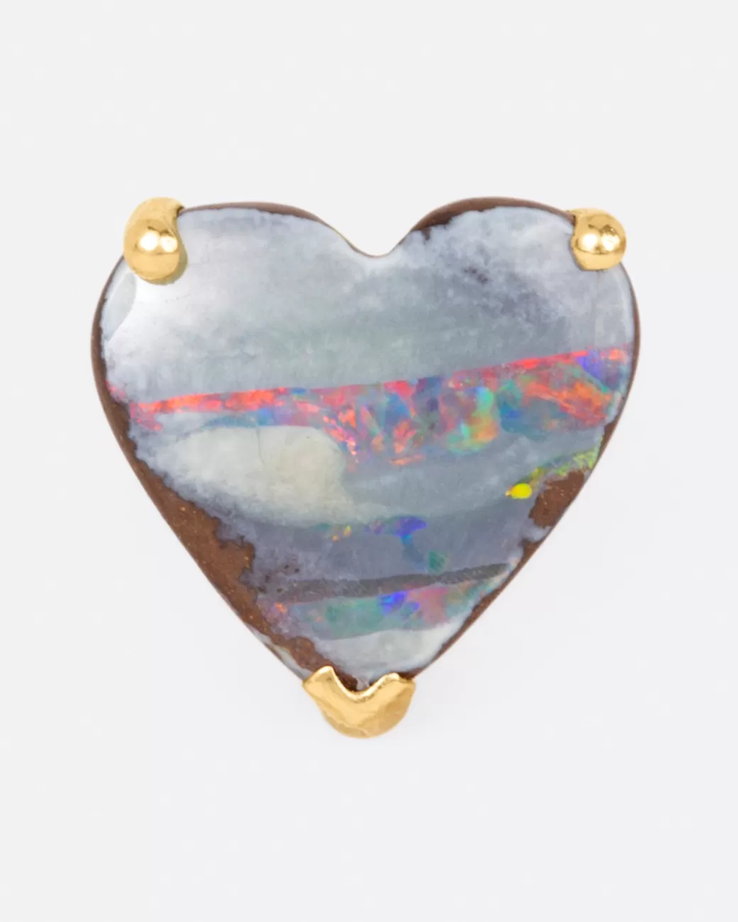 Contemporary>KIMBERLIN BROWN Boulder Opal Heart Stud