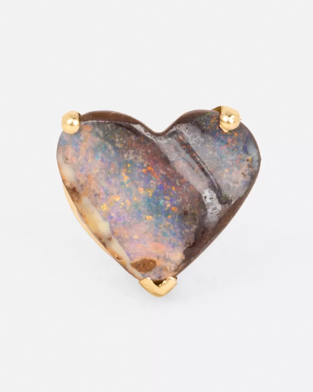 Contemporary>KIMBERLIN BROWN Boulder Opal Heart Stud