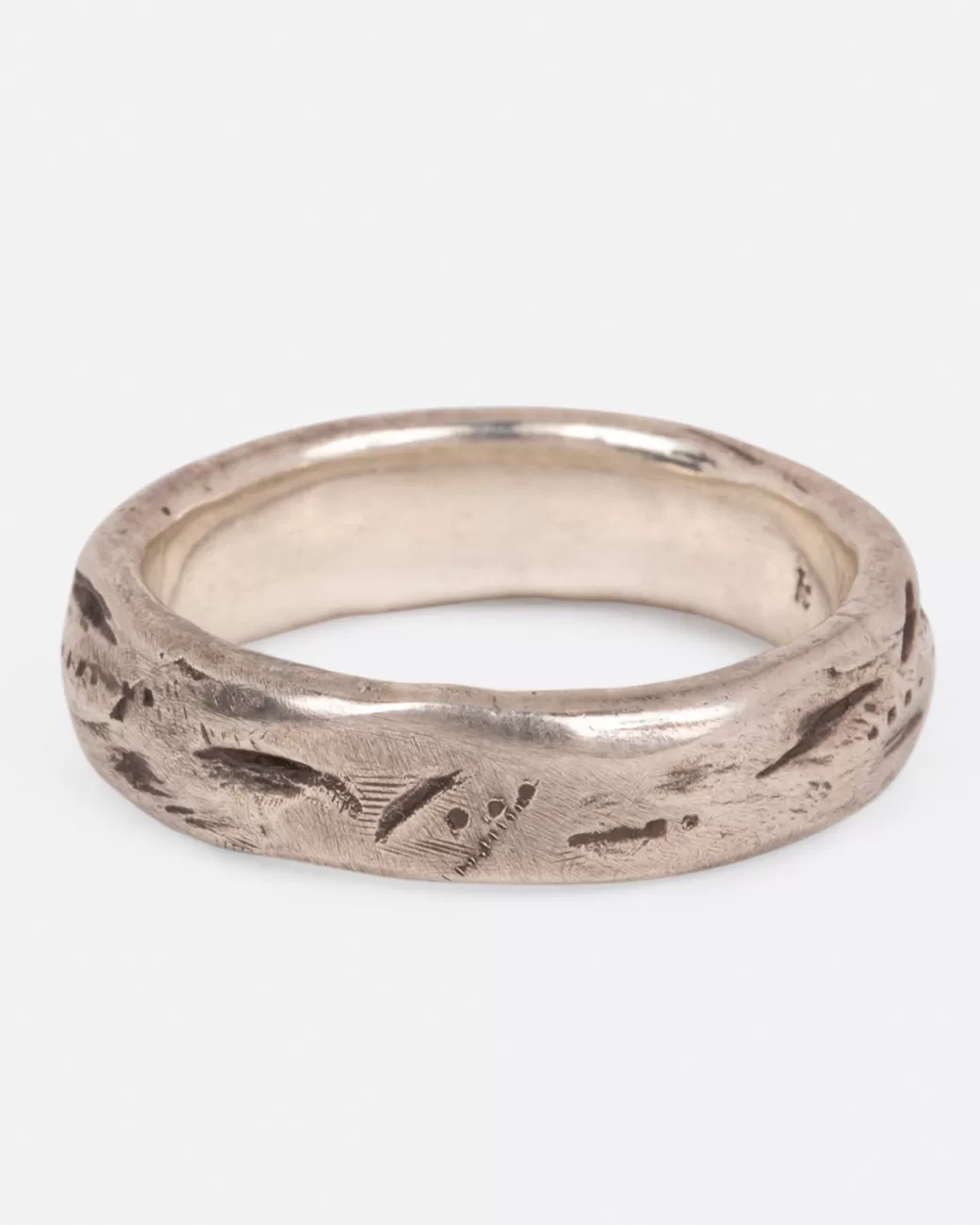 Contemporary>KAREN KARCH Chunky Silver Weathered Band