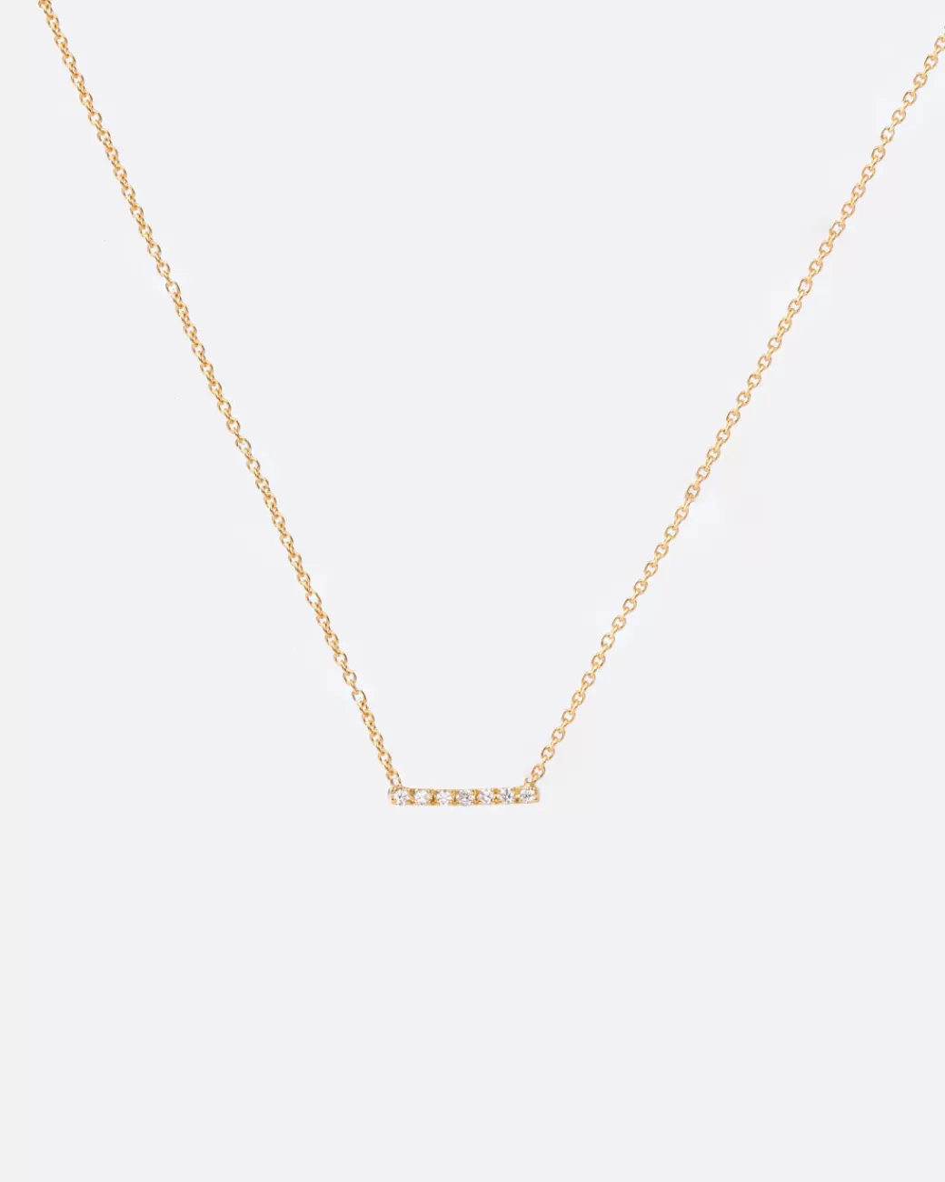 Contemporary>SARAH APPLETON Concave Diamond Bar Necklace