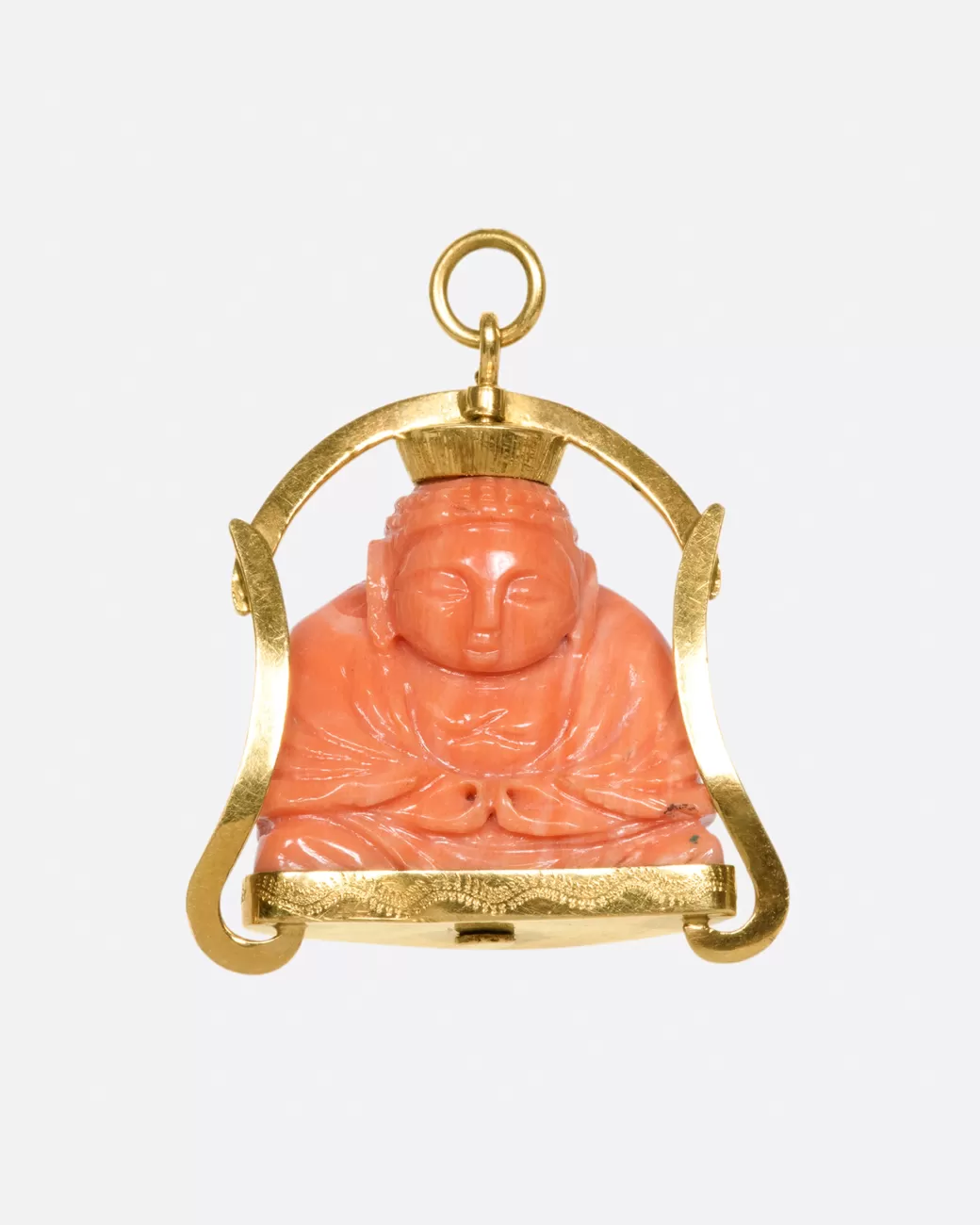 Vintage>VINTAGE Coral Buddha Pendant