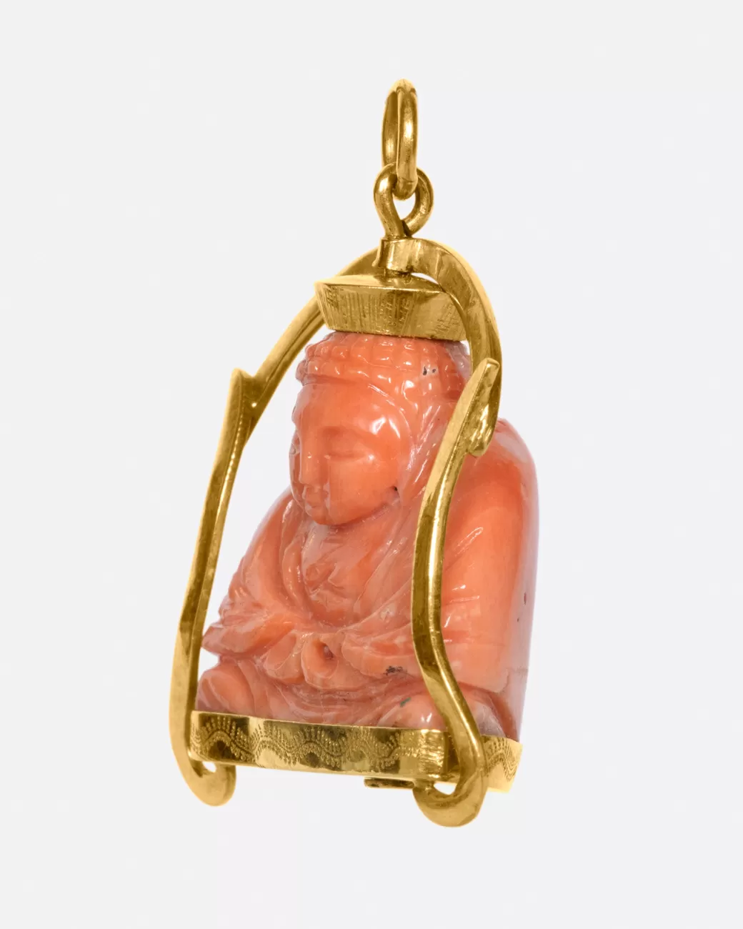 Vintage>VINTAGE Coral Buddha Pendant