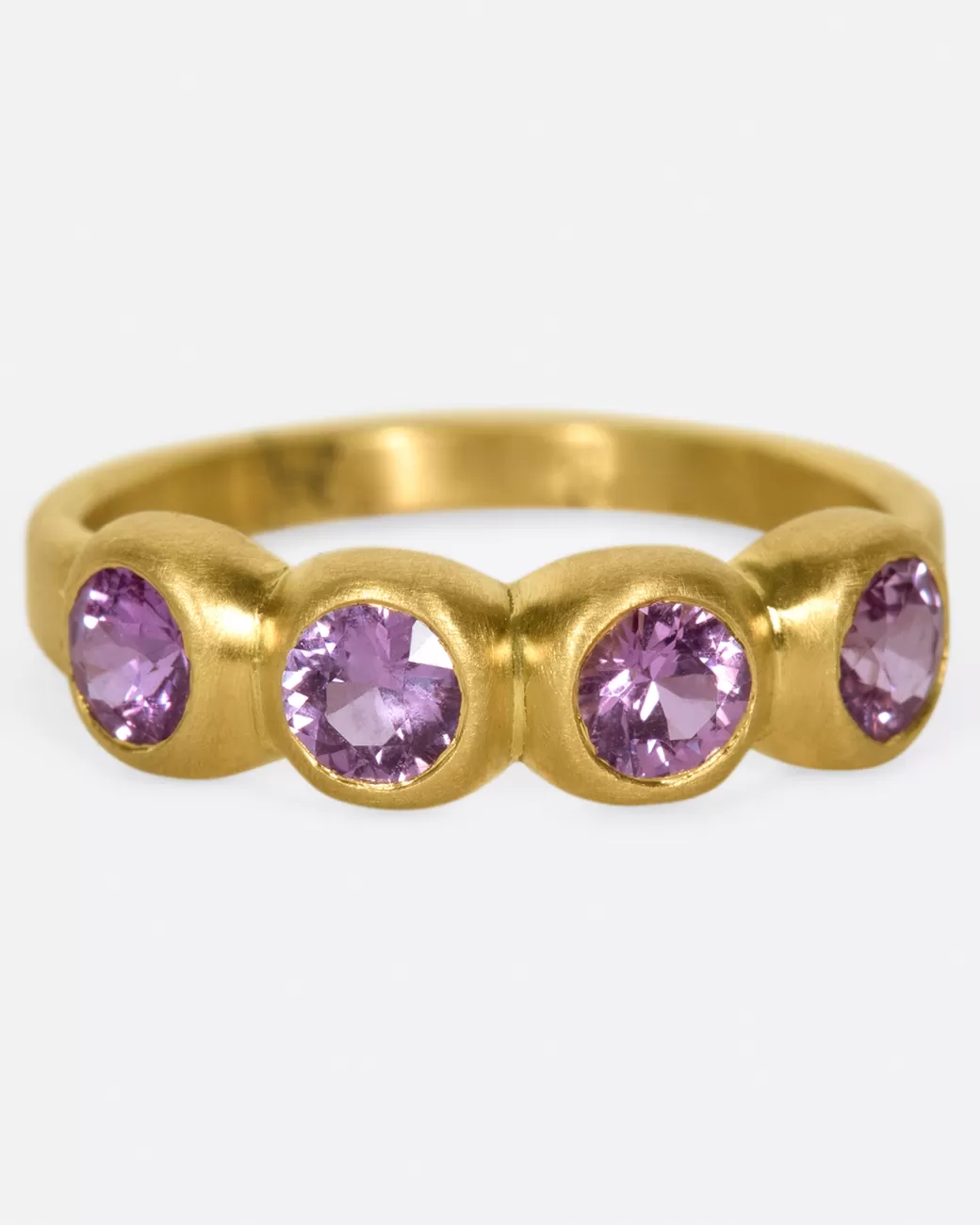 Contemporary>MARIAN MAURER Dark Pink Sapphire Skimmer Ring