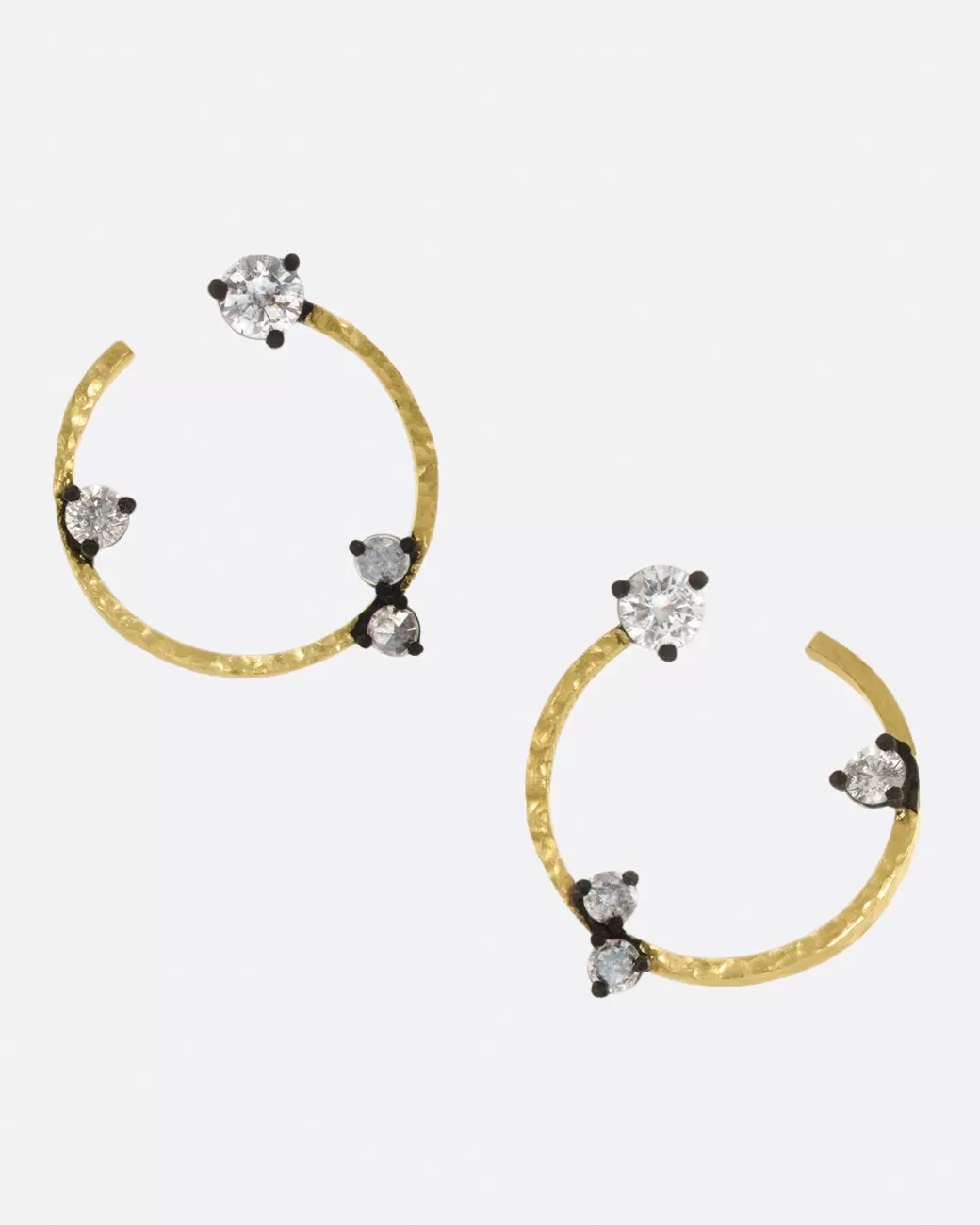 Contemporary>TODD POWNELL Diamond Circle Earrings