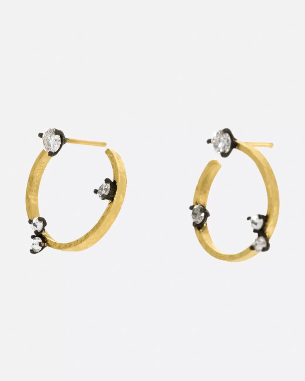 Contemporary>TODD POWNELL Diamond Circle Earrings