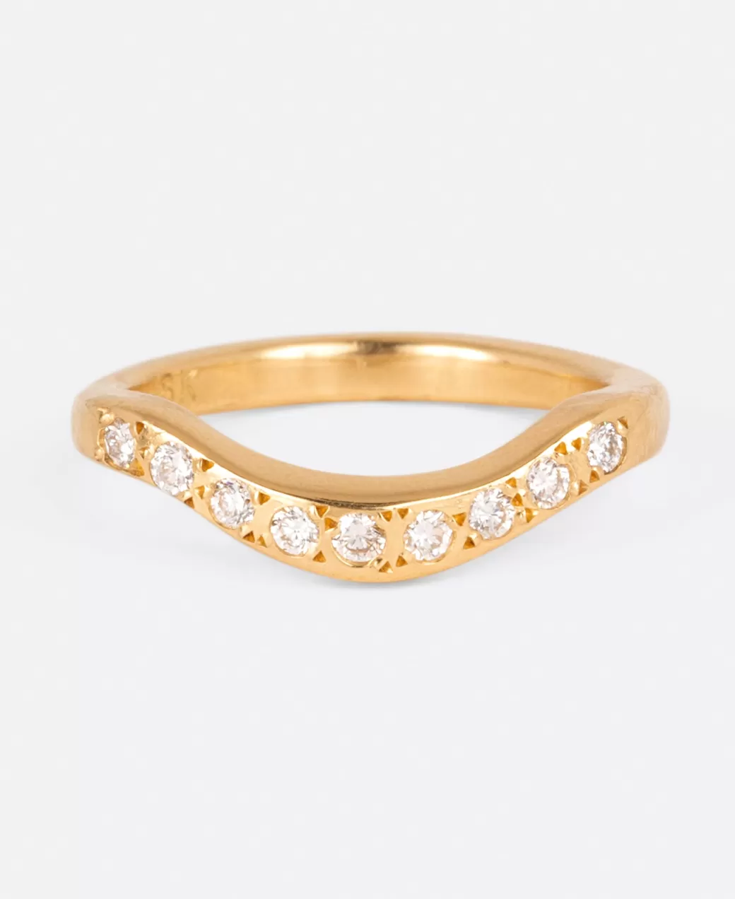 Engagement>KIMBERLIN BROWN Diamond Crescent Moon Band