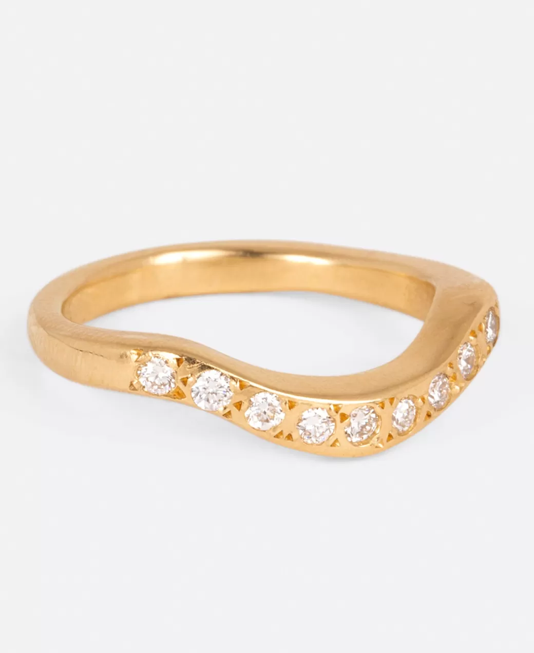 Engagement>KIMBERLIN BROWN Diamond Crescent Moon Band