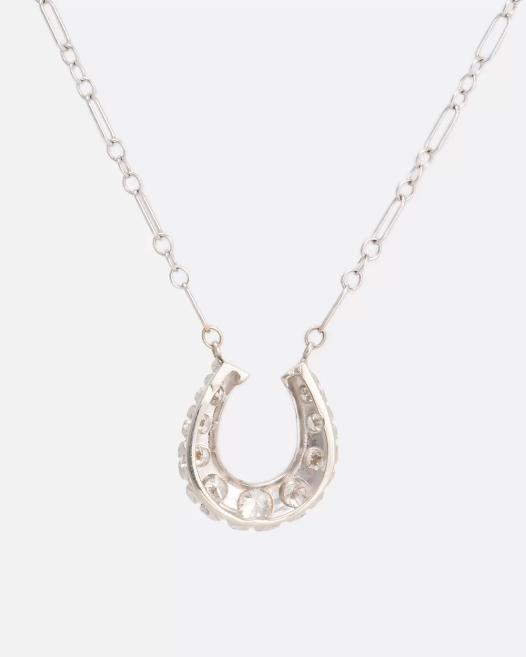 Vintage>Love Adorned Vintage Diamond Horseshoe Necklace