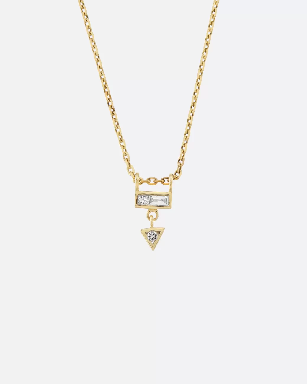 Contemporary>METIER BY TOMFOOLERY Diamond Mini Az Necklace