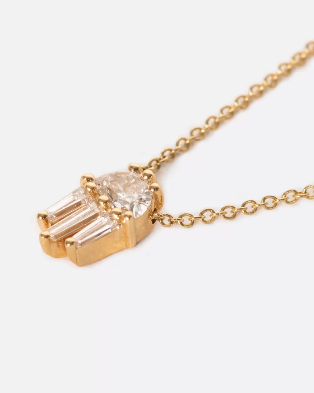 Contemporary>ARTEMER Diamond Moon Beam Necklace