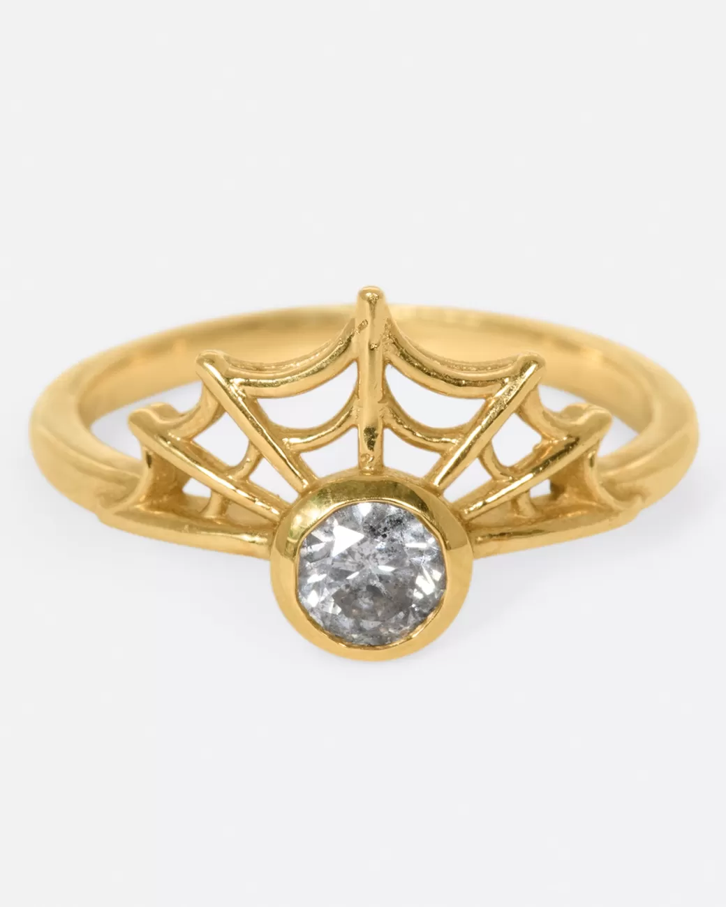 Contemporary>MARGARET CROSS Diamond Spider Web Ring