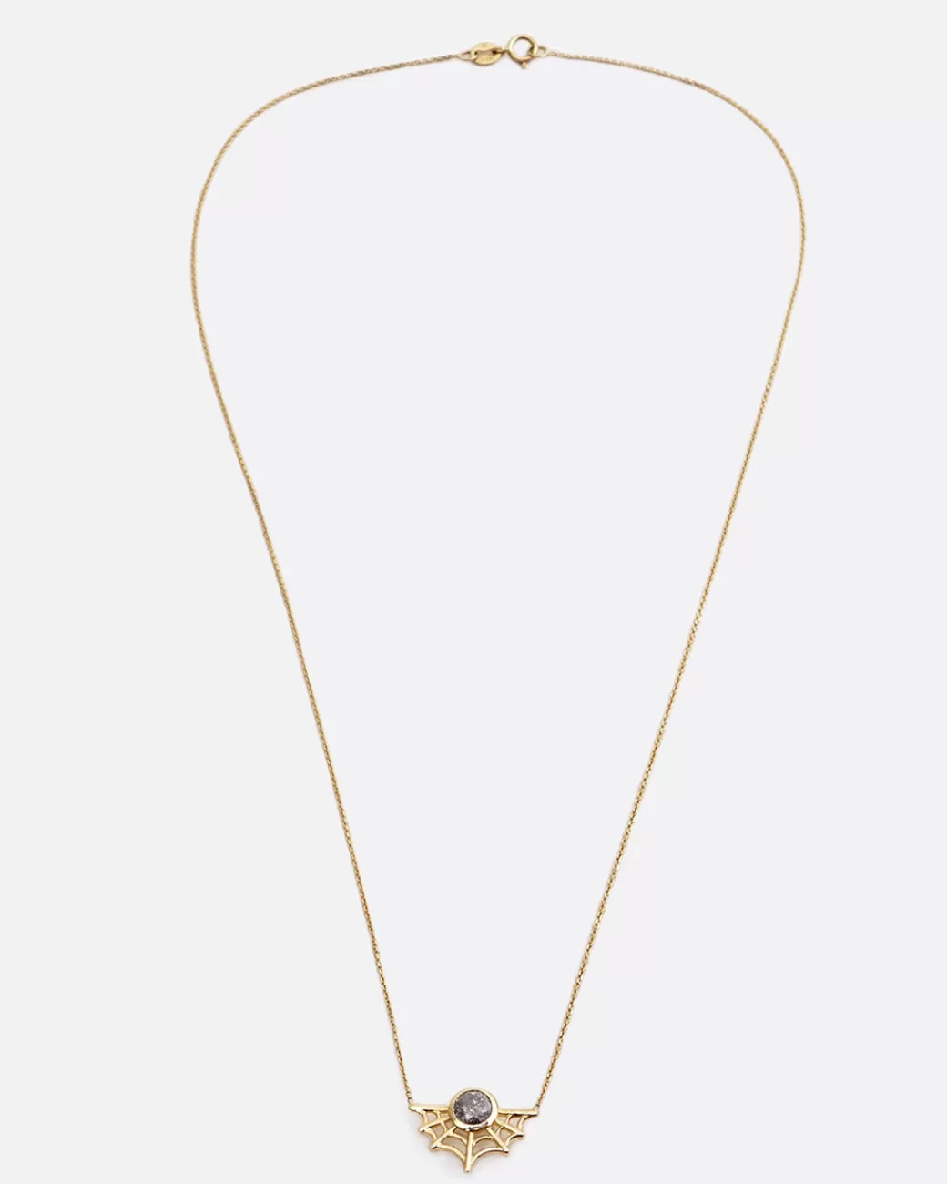 Contemporary>MARGARET CROSS Diamond Web Necklace