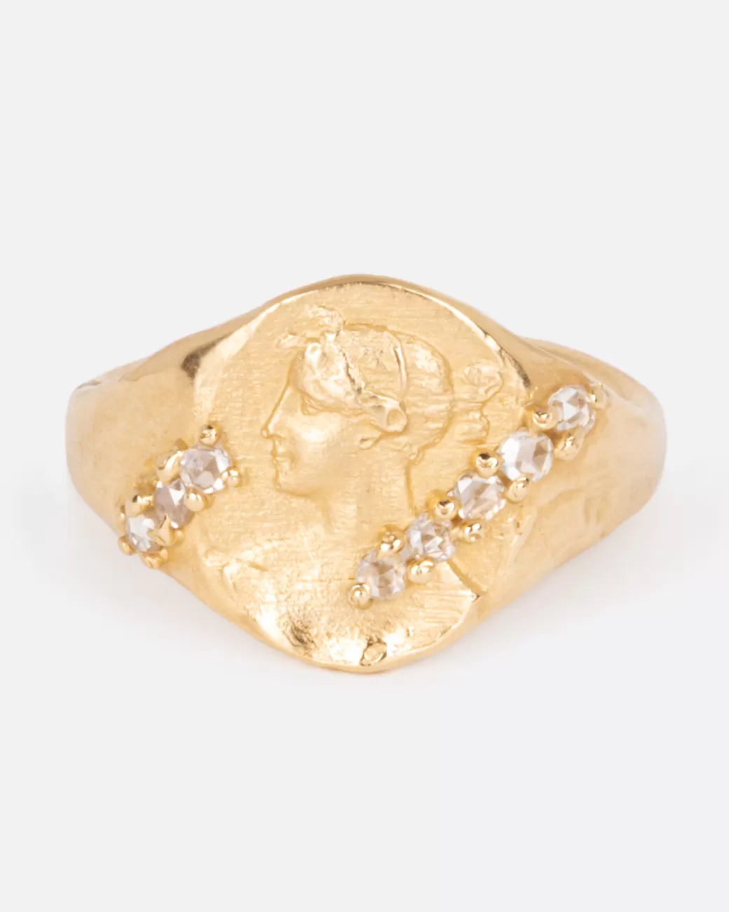 Contemporary>HOCERAT Diamond Wrapped Signet Ring