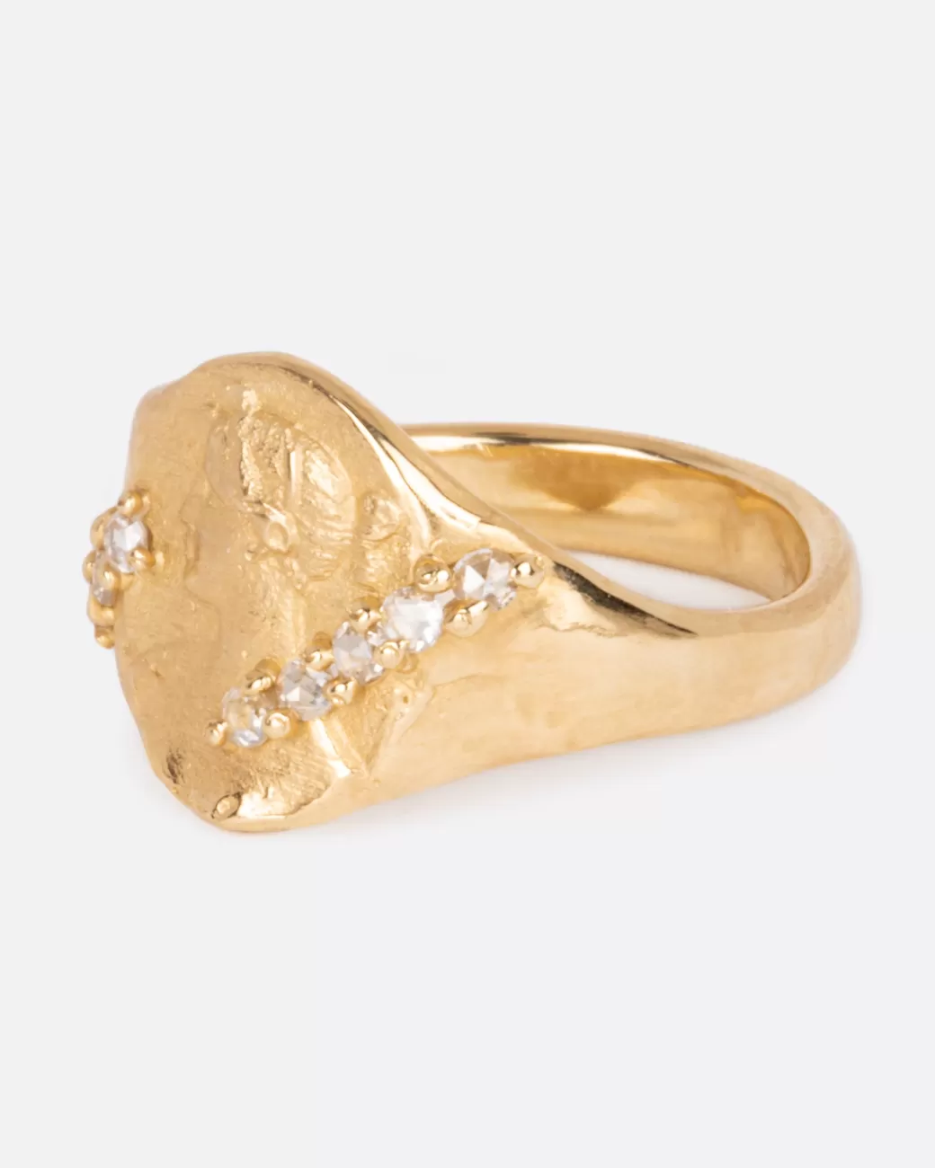 Contemporary>HOCERAT Diamond Wrapped Signet Ring