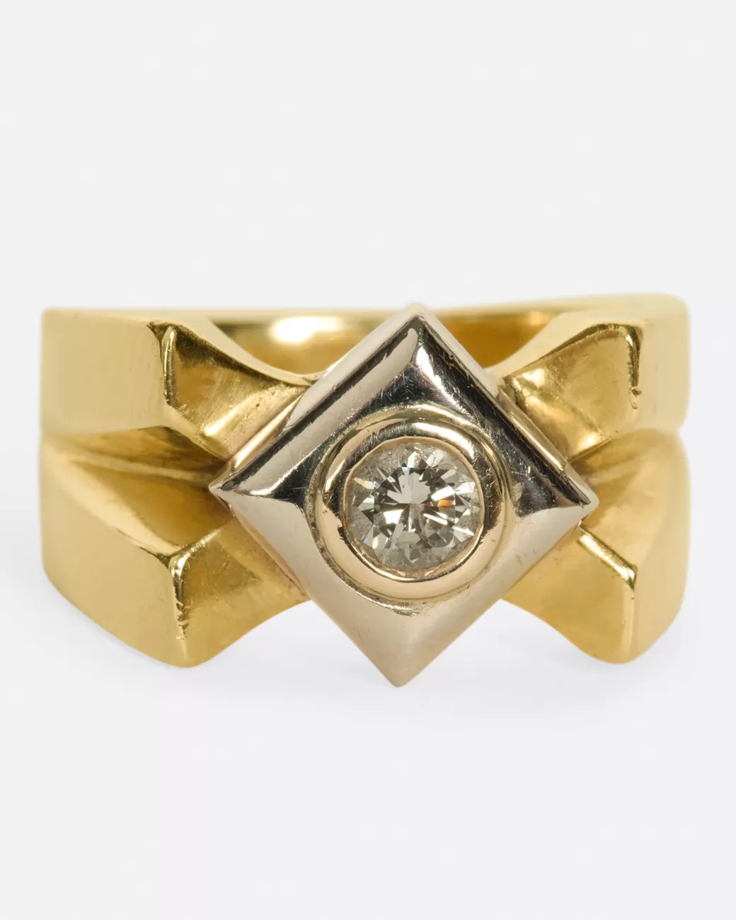 Vintage>Love Adorned Vintage Diamond X Ring