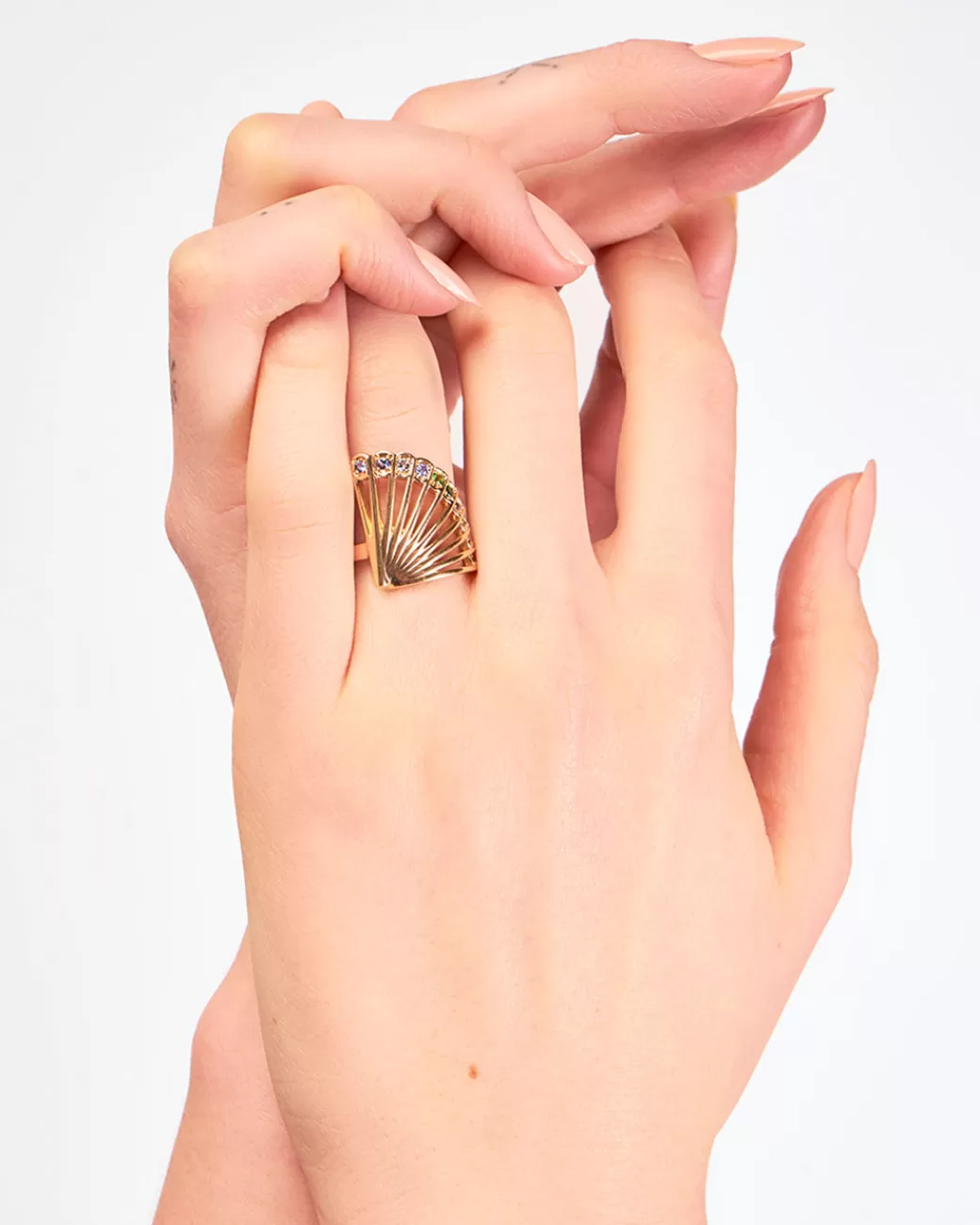 Contemporary>SELIN KENT Diamond Zoe Fan Ring