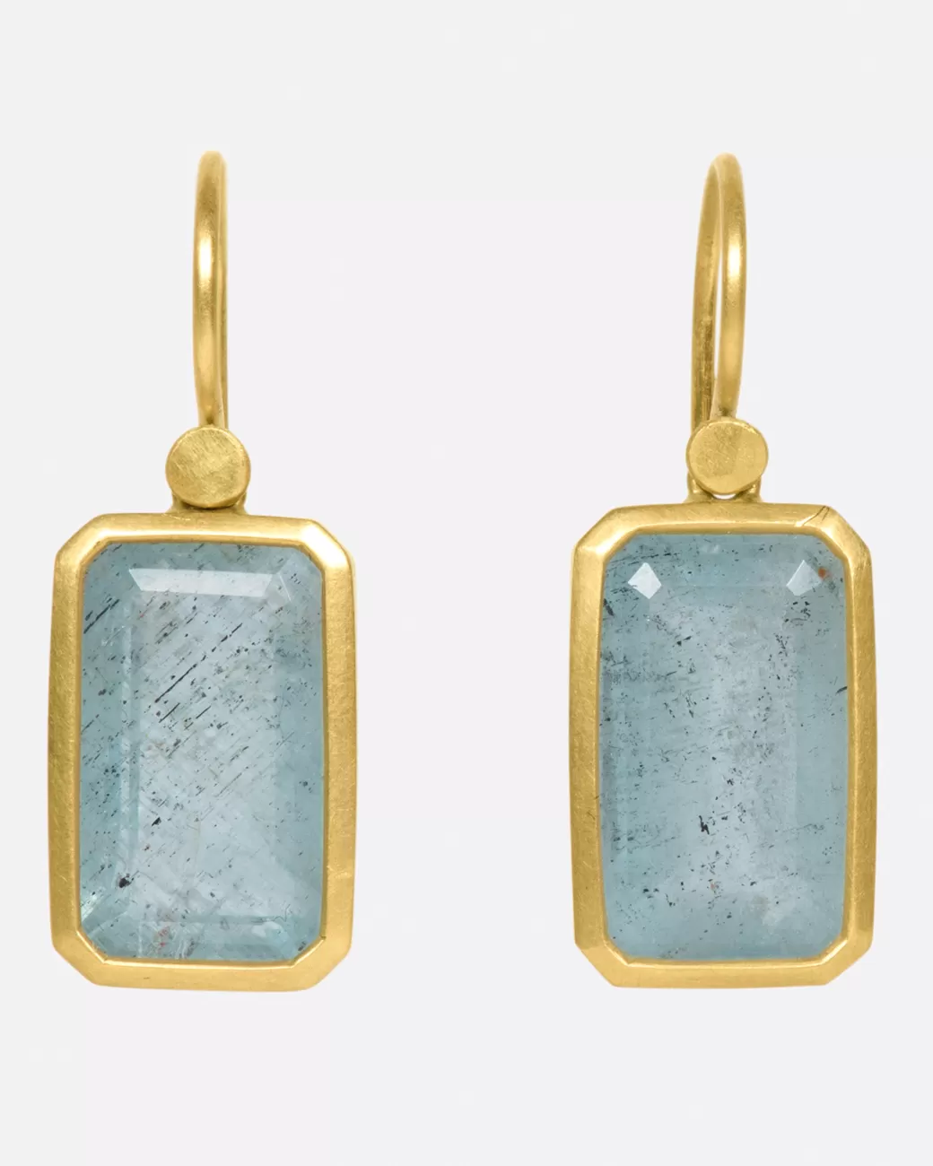 Contemporary>LOLA BROOKS Emerald Cut Aquamarine Earrings