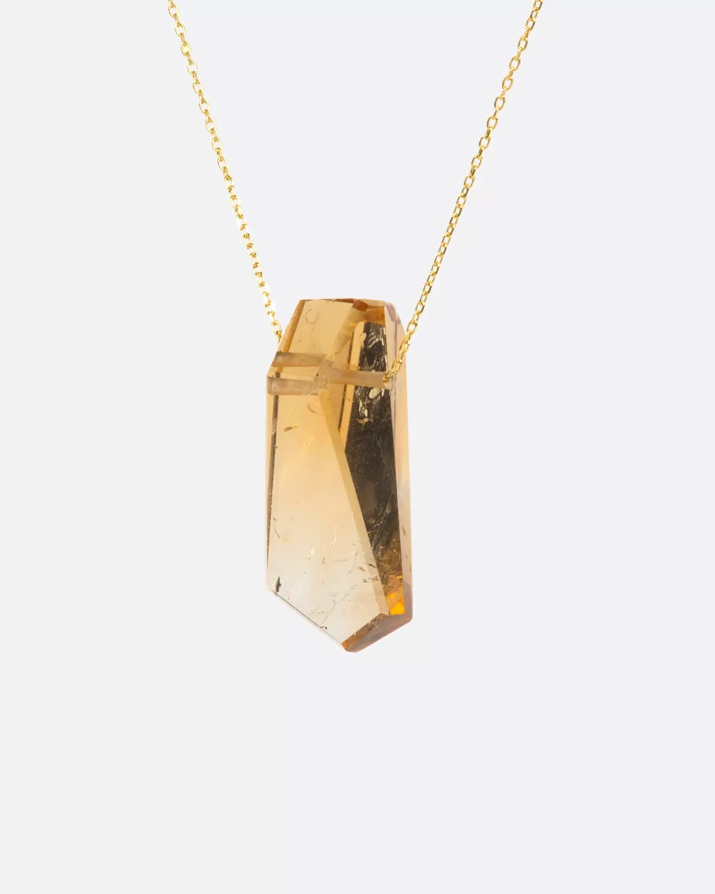 Contemporary>MONAKA Freeform Citrine Necklace