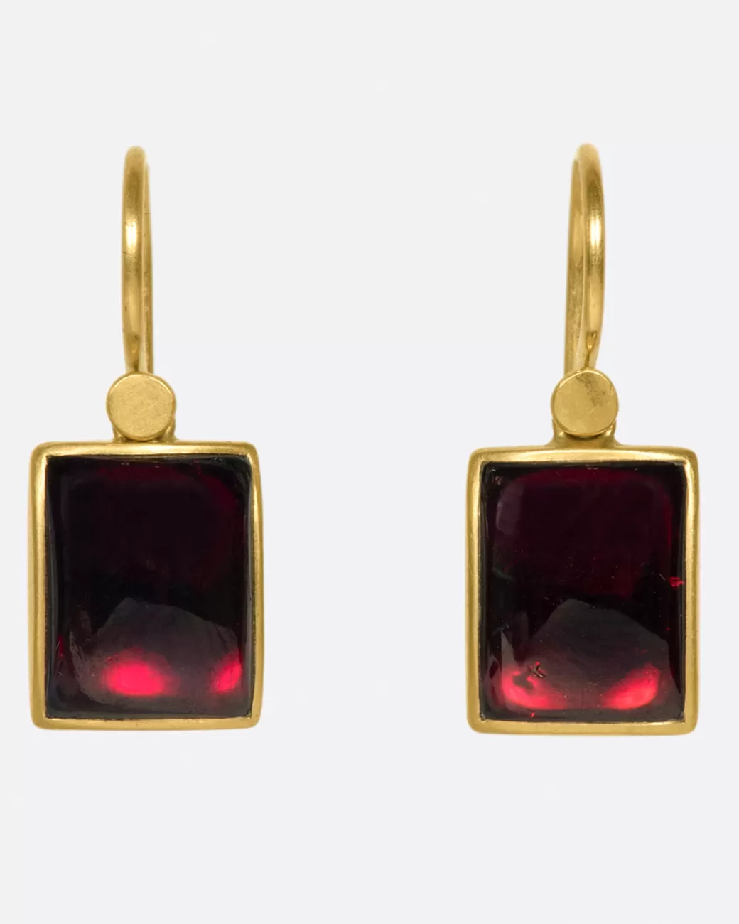 Contemporary>LOLA BROOKS Garnet Cabochon Earrings