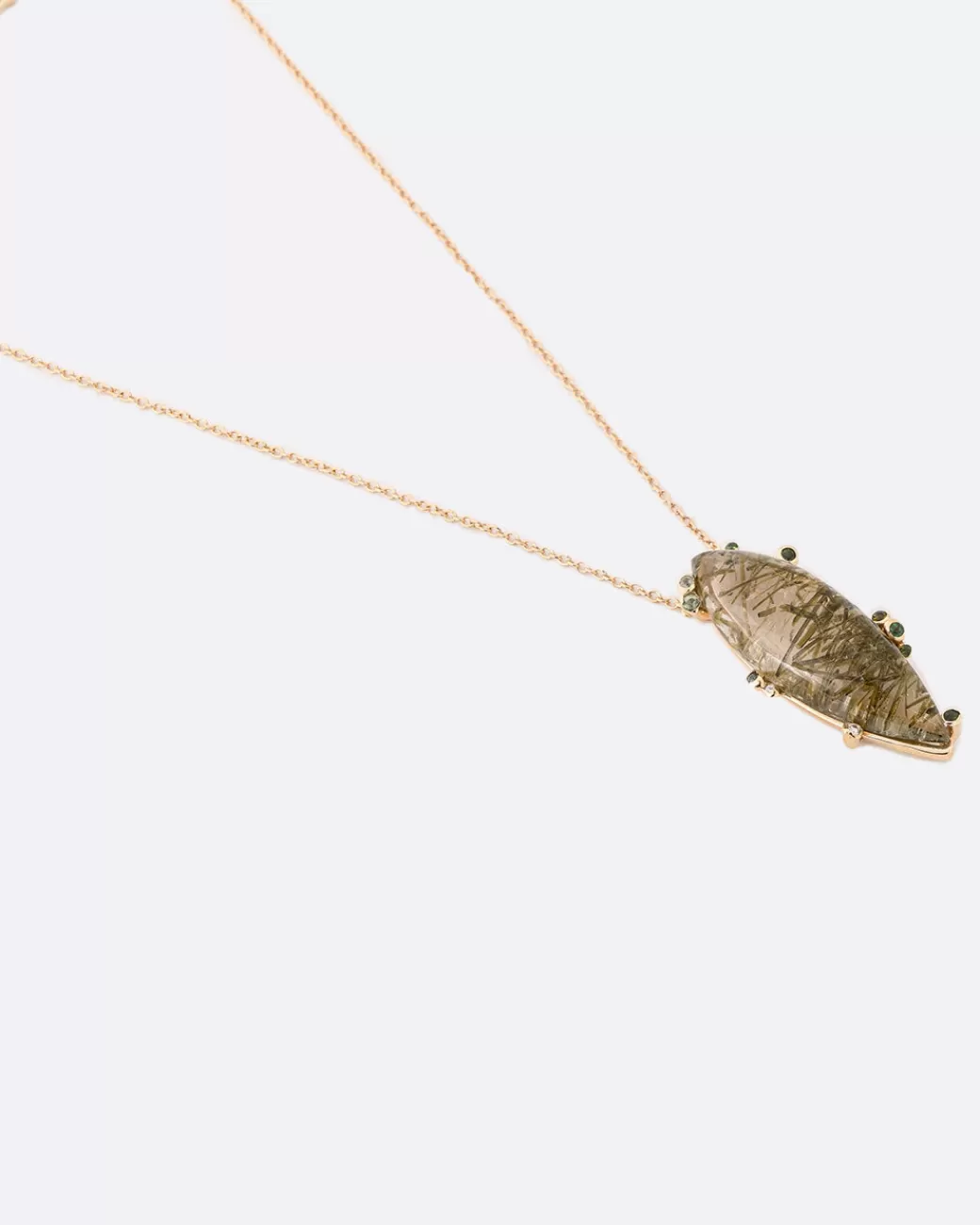 Contemporary>KIMBERLIN BROWN Grassy Meadow Quartz Necklace