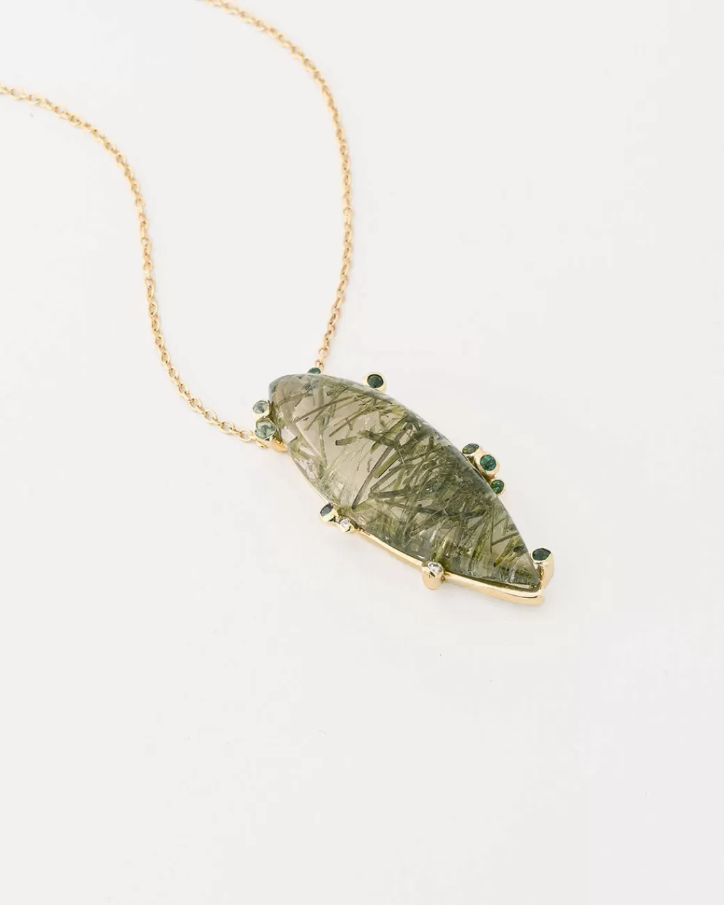 Contemporary>KIMBERLIN BROWN Grassy Meadow Quartz Necklace