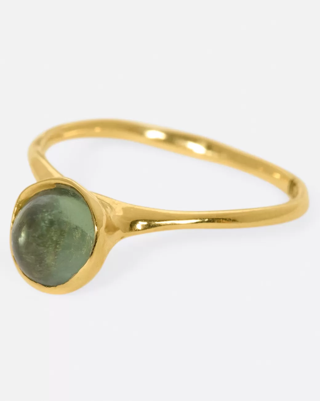 Contemporary>KIKA ALVARENGA Green Tourmaline Alianca Flor Ring