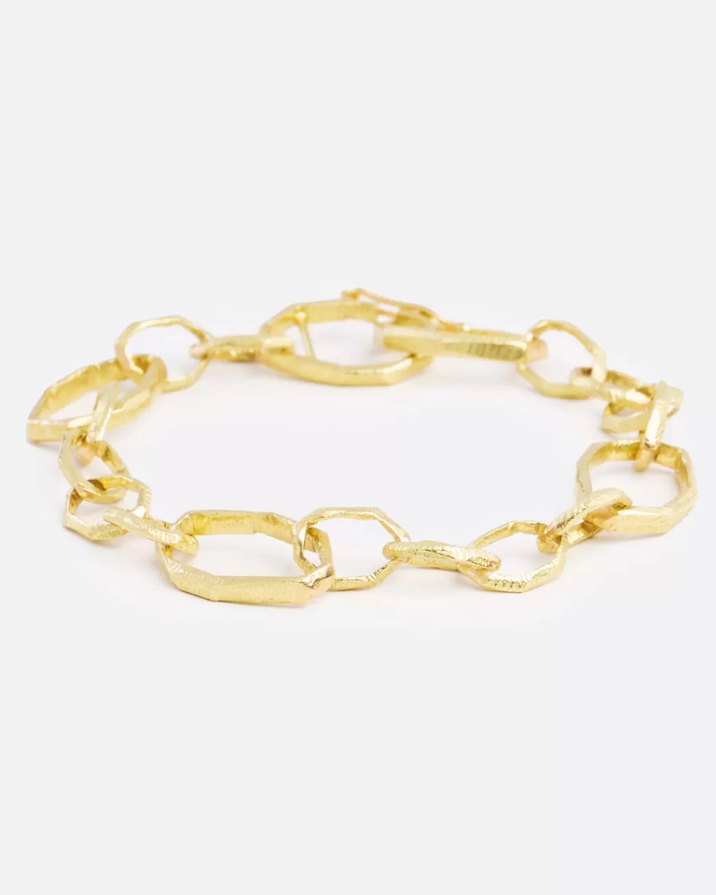 Contemporary>PAGE SARGISSON Hand Carved Link Bracelet