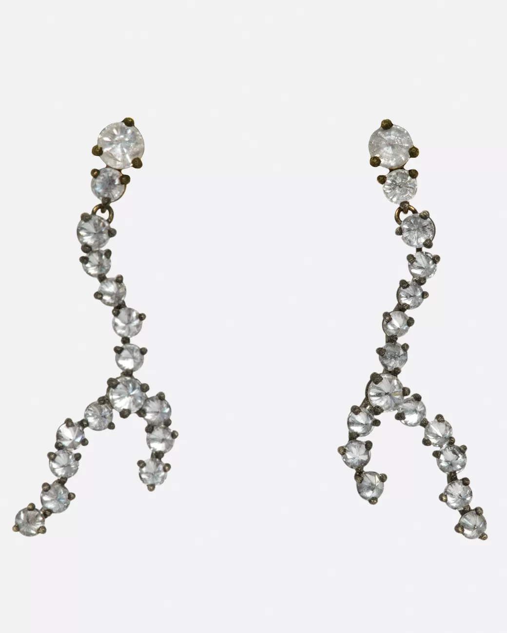 Contemporary>TODD POWNELL Inverted Diamond Branch Earrings