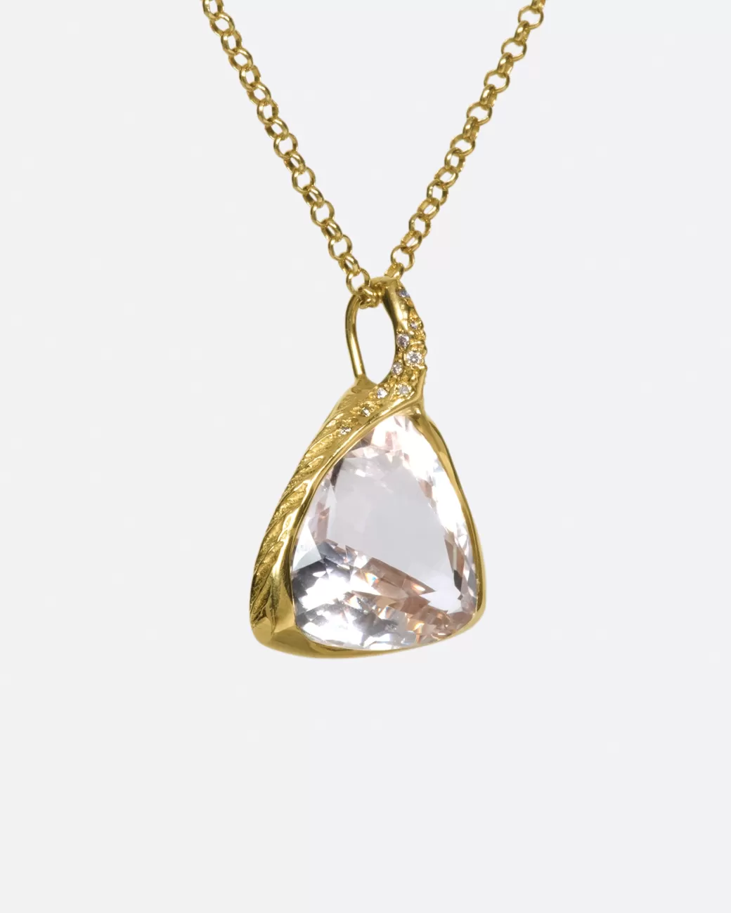 Contemporary>KIKA ALVARENGA Kunzite Gota Necklace