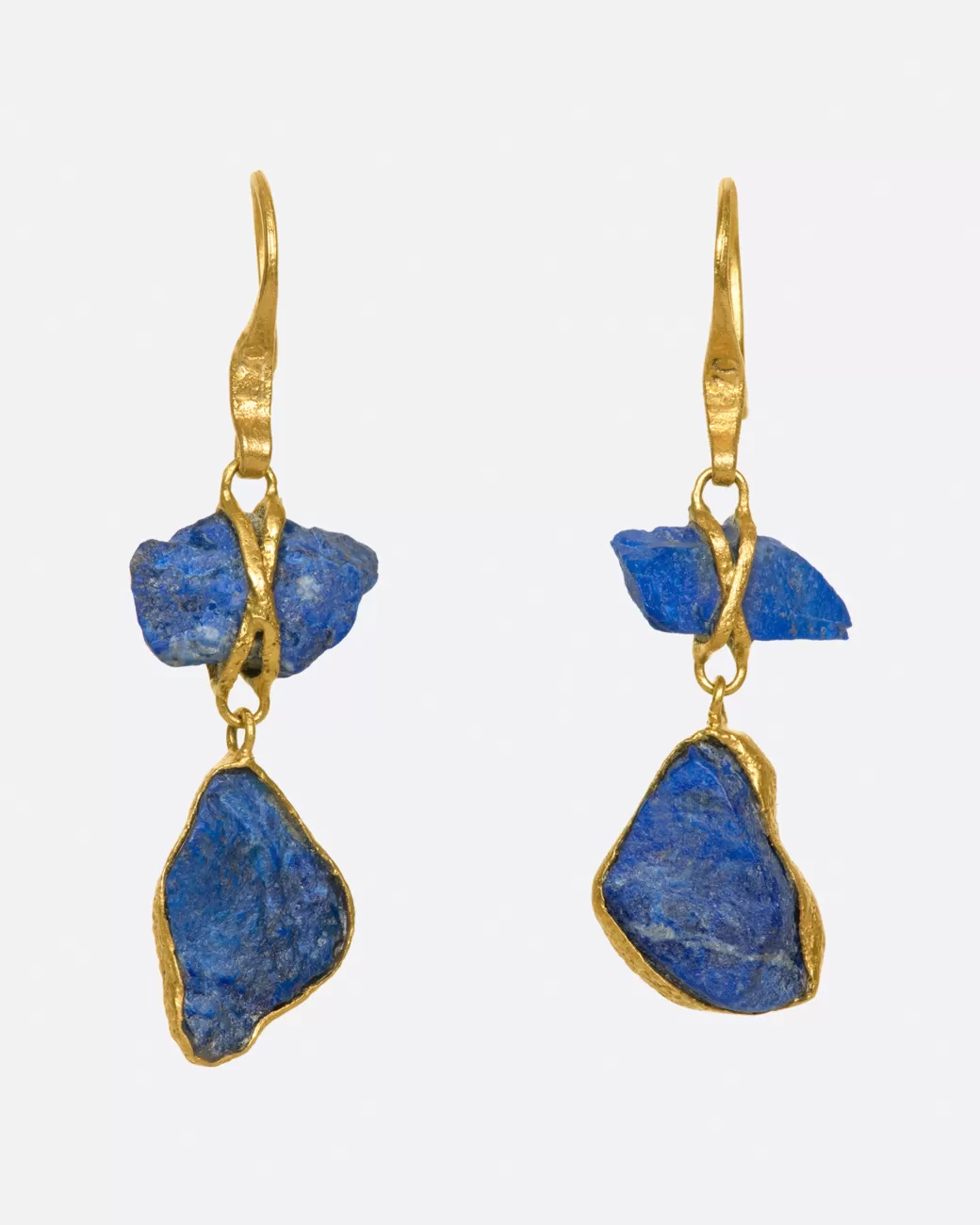 Contemporary>LOU ZELDIS Lapis Double Drop Earrings