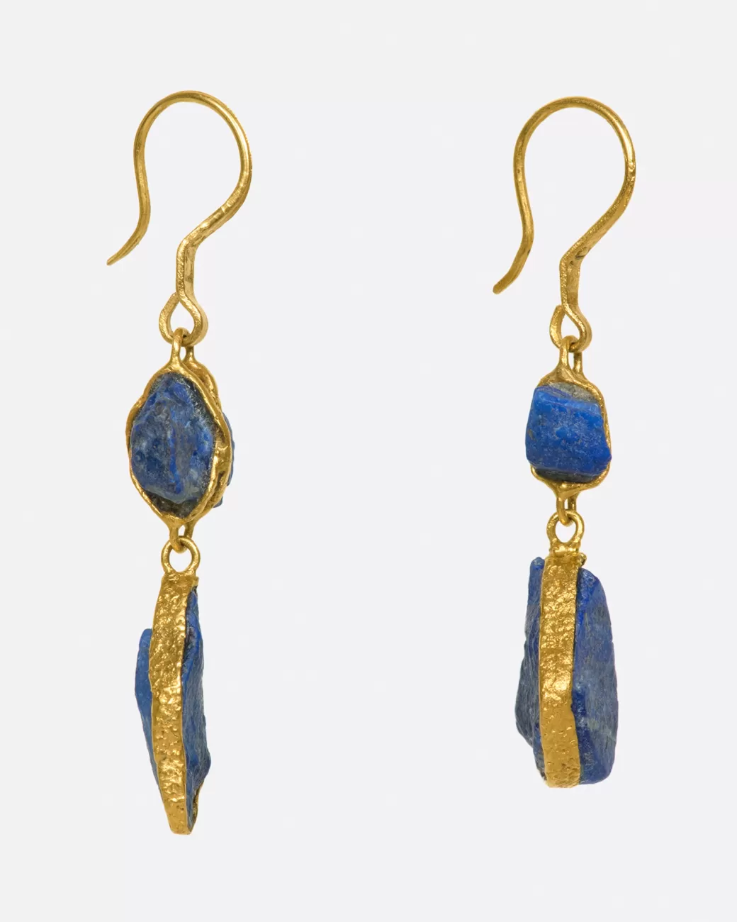 Contemporary>LOU ZELDIS Lapis Double Drop Earrings