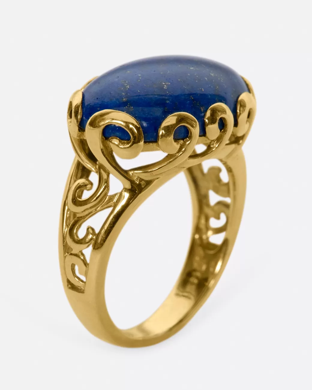 Vintage>Love Adorned Vintage Lapis Swirl Ring