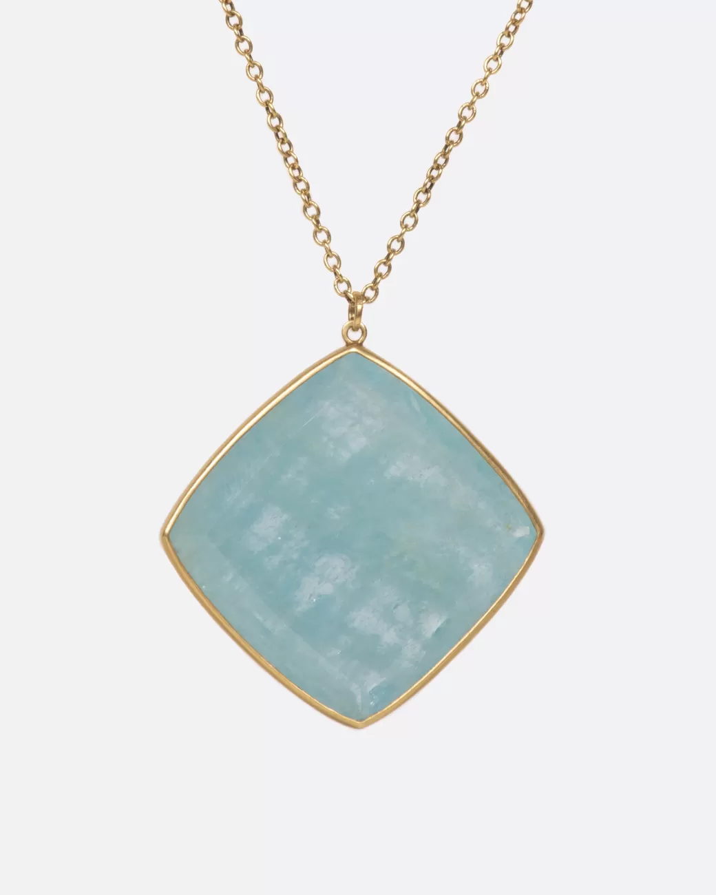 Contemporary>LOLA BROOKS Large Aquamarine Pendant Necklace