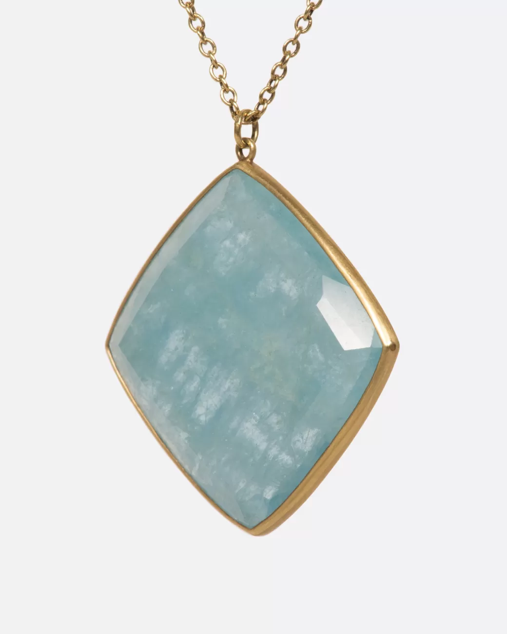 Contemporary>LOLA BROOKS Large Aquamarine Pendant Necklace