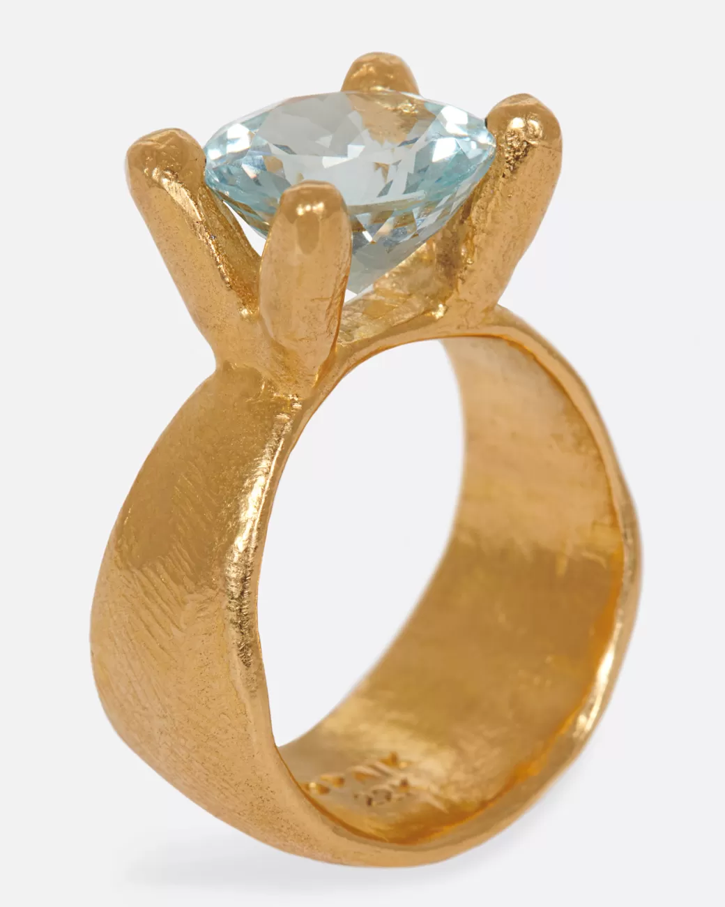 Contemporary>ORAIK Large Aquamarine Solitaire Ring