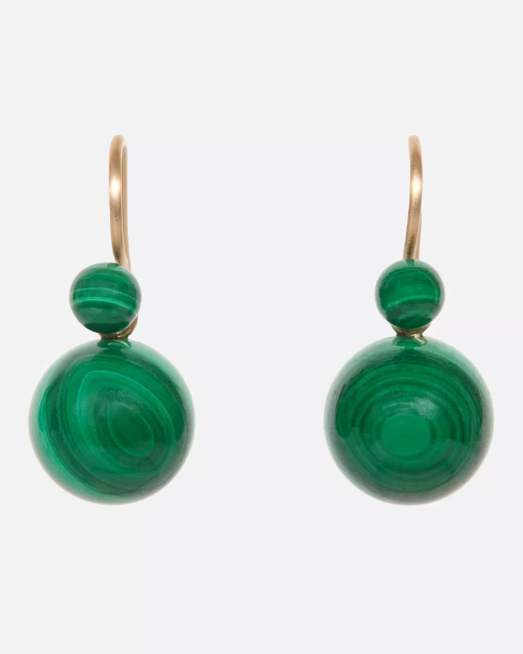 Contemporary>DAN-YELL Malachite Ball Earrings