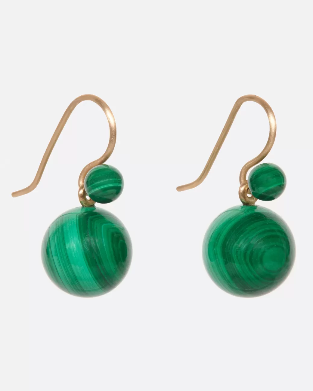 Contemporary>DAN-YELL Malachite Ball Earrings