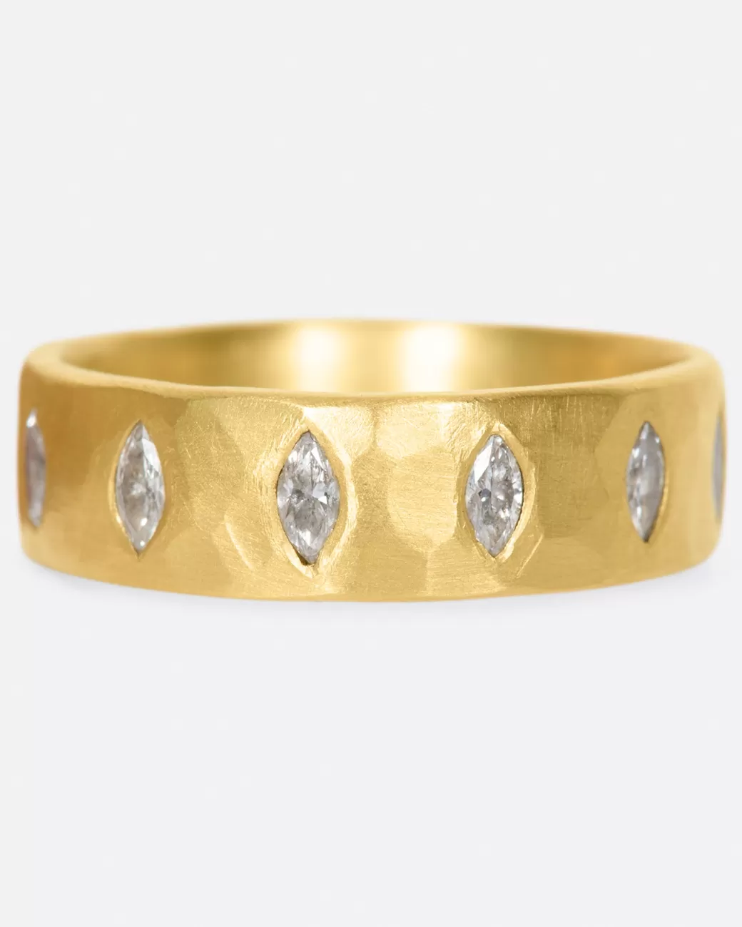 Contemporary>ANANDA KHALSA Marquise Diamond Band