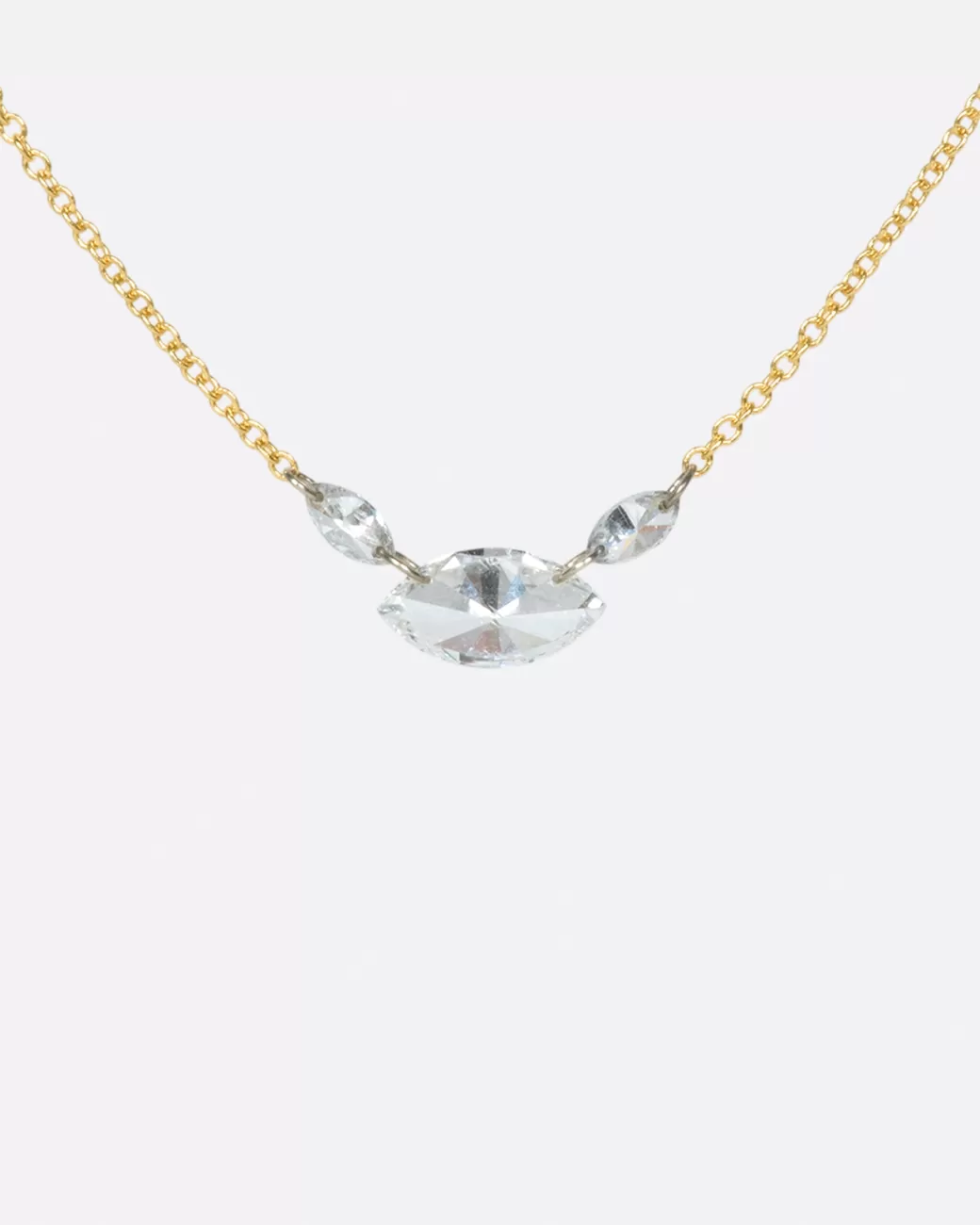 Contemporary>TODD POWNELL Marquise Diamond Trio Necklace