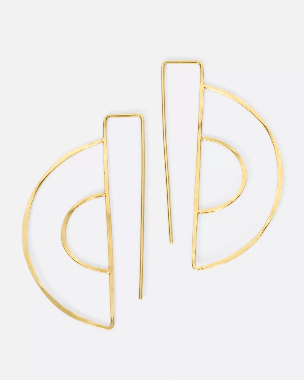 Contemporary>CHRISTINE FAIL Medium Parallel Hook Earrings